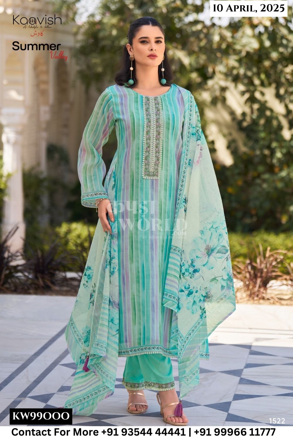 Kaavish Catalogue - Summer Valley: Fancy Linen Salwar Kameez Catalog Wholesale Dealer